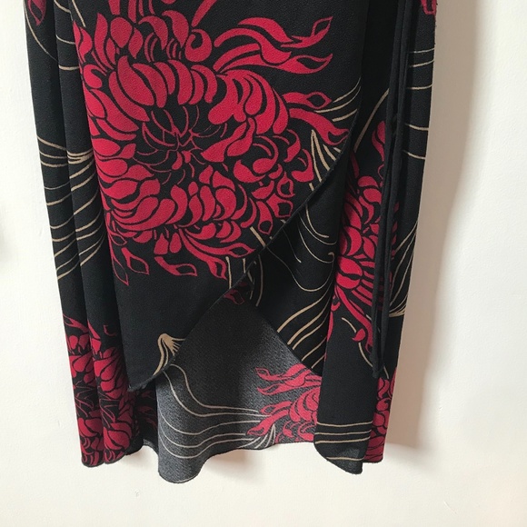 LE CHATEAU BLACK FLORAL DRESS XS - Picture 9 of 14